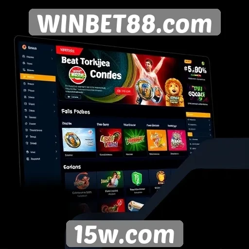 Análise da interface do usuário no site WINBET88